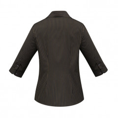 Ladies Reno Stripe 3/4 Sleeve Shirt