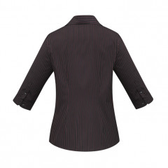 Ladies Reno Stripe 3/4 Sleeve Shirt