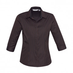 Ladies Reno Stripe 3/4 Sleeve Shirt