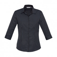 Ladies Reno Stripe 3/4 Sleeve Shirt