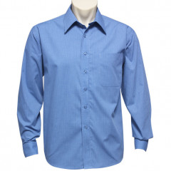 Mens Micro Check Long Sleeve Shirt