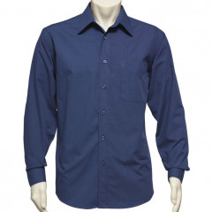 Mens Micro Check Long Sleeve Shirt