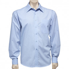 Mens Micro Check Long Sleeve Shirt