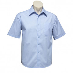 Mens Micro Check Short Sleeve Shirt