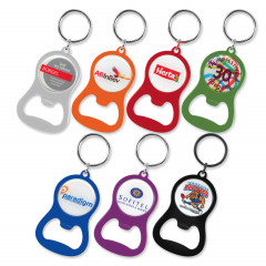 Chevron Bottle Opener Key Ring