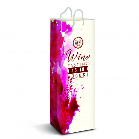 Laminated Paper Wine Bag - Full Colour | Branded Wine Bag | Printed Wine Bag NZ | Trends Collection | Withers & Co