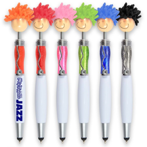 Mop Top Jazz Pen / Stylus | Personalised Stylus Pen | Personalised Pens NZ | Wholesale Pens Online | Custom Merchandise | Merchandise | Customised Gifts NZ | Corporate Gifts | Promotional Products NZ | Branded merchandise NZ | Branded Merch | 