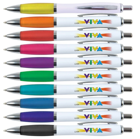 Viva Pen - White Barrel | Personalised Pens NZ | Wholesale Pens Online | Custom Merchandise | Merchandise | Customised Gifts NZ | Corporate Gifts | Promotional Products NZ | Branded merchandise NZ | Branded Merch | Personalised Merchandise | Custom Promo