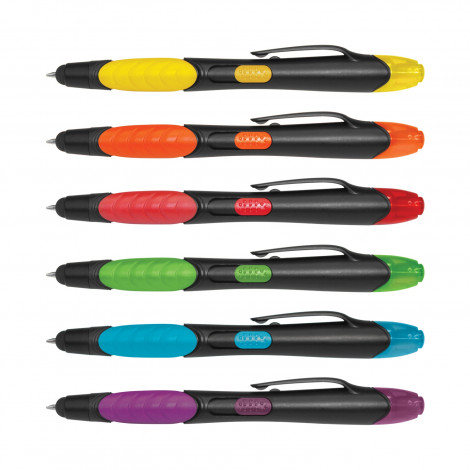 Nexus Multi-Function Pen - Black Barrel | Personalised Stylus Pen | Personalised Pens NZ