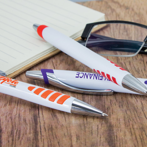Proton Pen - White Barrel | Branded Pen | Printed Pen NZ | Trends Collection | Withers & Co