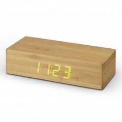 Bamboo Wireless Charging Clock