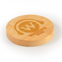 Discus Bamboo Bottle Opener Coaster