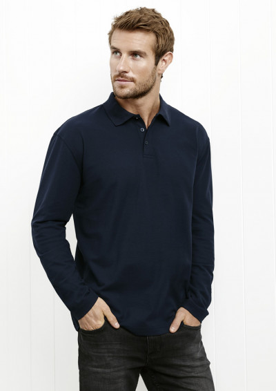  Crew Mens L/S Polo