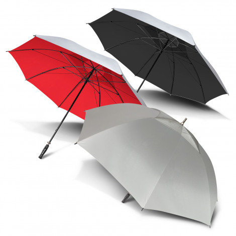 PEROS Hurricane Sport Umbrella - Silver | Personalised Golf Umbrella | Branded Umbrella NZ