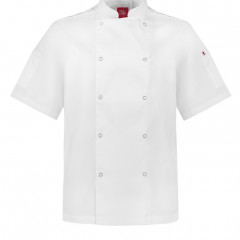 Mens Zest Short Sleeve Chef Jacket