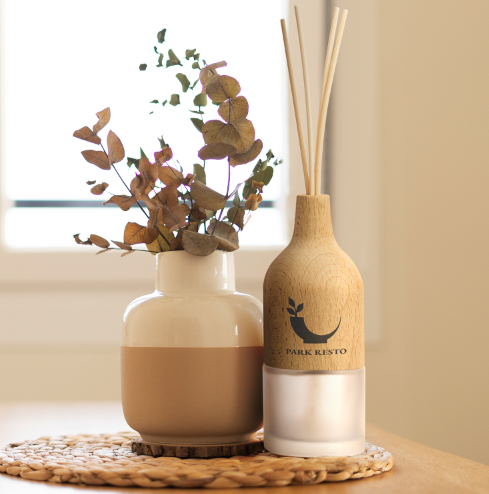 NATURA Wooden Reed Diffuser | Custom Diffuser | Customised Diffuser | Personalised Diffuser | Custom Merchandise | Merchandise | Customised Gifts NZ | Corporate Gifts | Promotional Products NZ | Branded merchandise NZ | Branded Merch | Personalised Merch