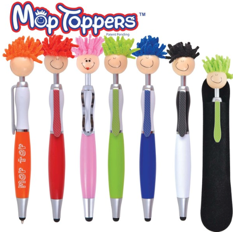 Mop Top Pen / Stylus | Wholesale Pens Online | Personalised Pens NZ | Personalised Stylus Pen | Custom Merchandise | Merchandise | Customised Gifts NZ | Corporate Gifts | Promotional Products NZ | Branded merchandise NZ | Branded Merch | 