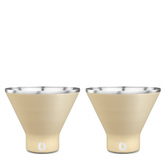 Snowfox - Stainless Steel Martini Glasses - Set of 2