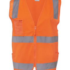 Hi Vis (D+N) Zip Safety Vest 