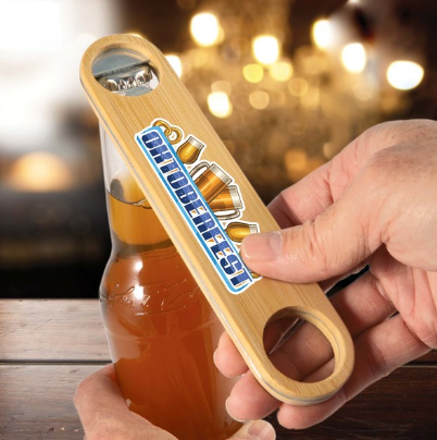 Cyborg Bamboo Bottle Opener | Bottle Opener Key Ring | Custom Bottle Opener | Customised Bottle Opener | Personalised Bottle Opener | Custom Merchandise | Merchandise | Customised Gifts NZ | Corporate Gifts | Promotional Products NZ | Branded merchandise 