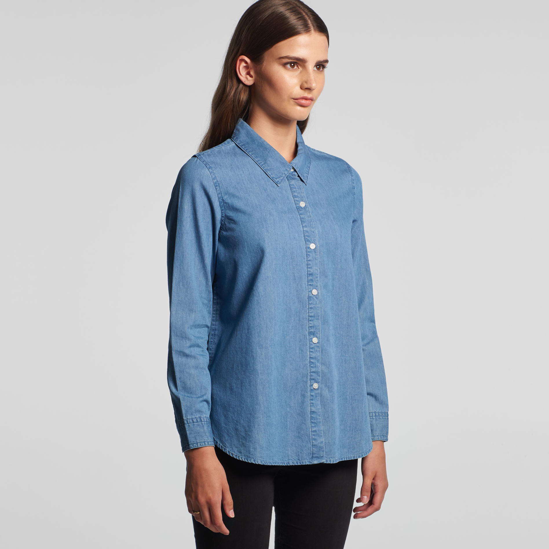 Women's Blue Denim Shirt | AS Colour | Withers and Co