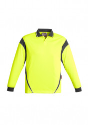 Mens Hi Vis Aztec Polo - Long Sleeve
