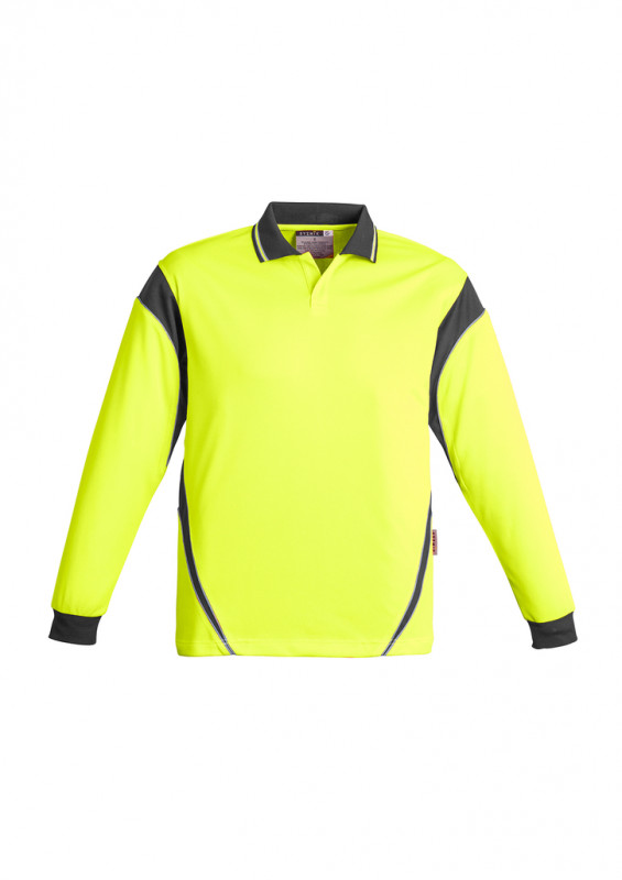 Mens Hi Vis Aztec Polo - Long Sleeve | Withers and Co | Hi Vis Apparel