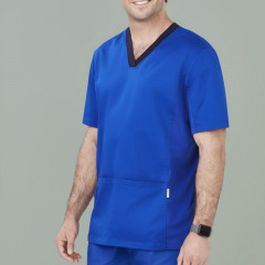 Mens Riley Stretch Scrub Top