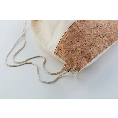 Zilla Cork and Cotton Drawstring Bag