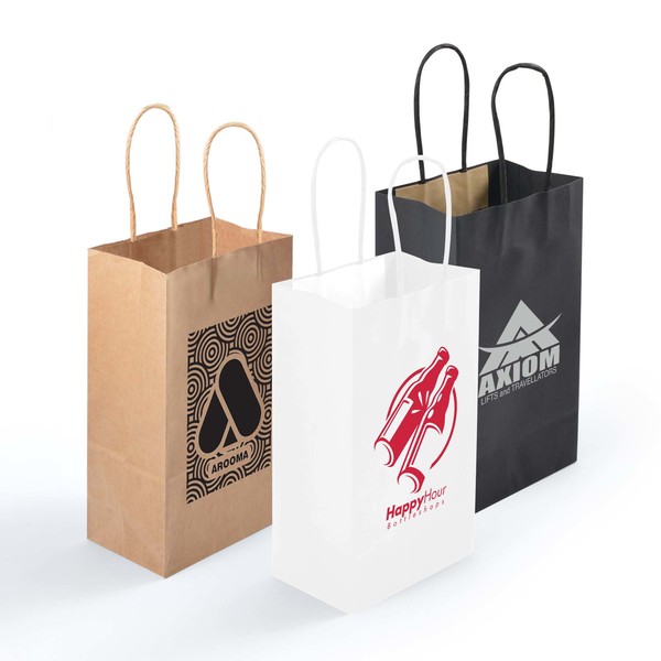 Express Paper Bag Small | Branded Paper Bag | Printed Paper Bag NZ | Logoline | Withers & Co
