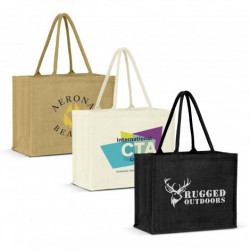 Torino Jute Tote Bag - Colour Match 
