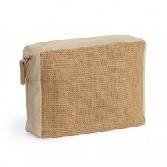 Arona Toilet Bag in Cotton and Jute