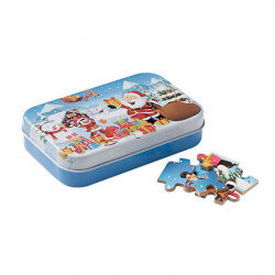 Christmas Puzzle in Tin Box