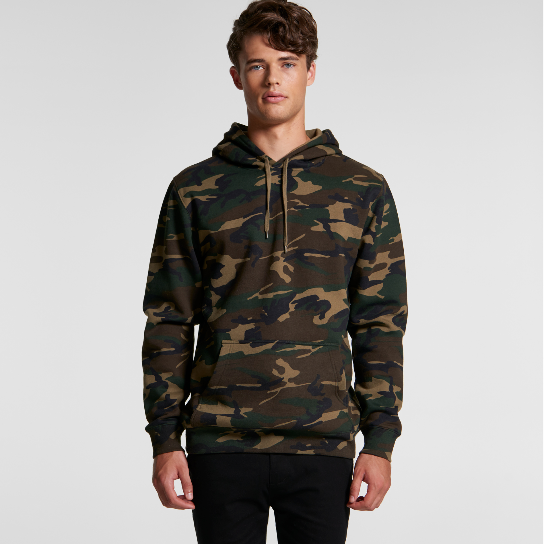 Mens Stencil Camo Hood