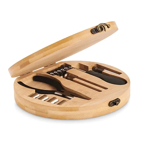 Bartlett Tool set in Bamboo Case | Custom Tool set | Customised Tool set | Personalised Tool set | Custom Merchandise | Merchandise | Customised Gifts NZ | Corporate Gifts | Promotional Products NZ | Branded merchandise NZ | Branded Merch |