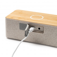 Zatox Wheat and Bamboo Wireless Speaker