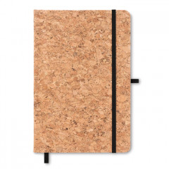 A5 notebook with hard cork cover