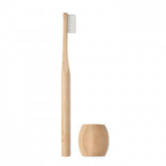 Bamboo Toothbrush on stand