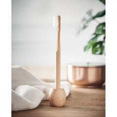 Bamboo Toothbrush on stand