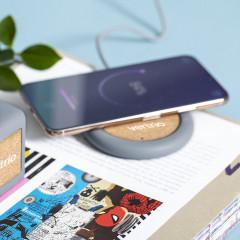 Limestone Cement/ Cork Wireless Charger