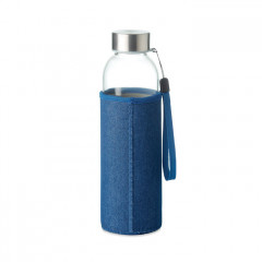 Glass Bottle with Denim look