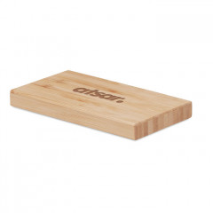 Solar Power Bank in Bamboo Casing