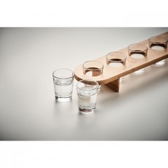 Shot glass paddle tray