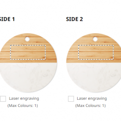 Marble Bamboo Serving Board
