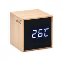 Mara LED Bamboo Clock