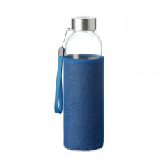 Glass Bottle with Denim look