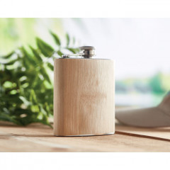 Bamboo Slim Hip Flask