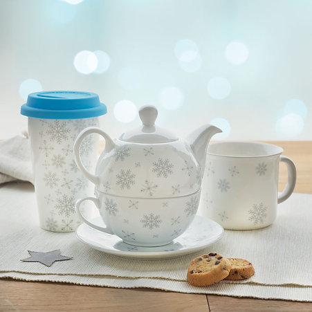 Snowflake Tea Set | Corporate Gift Idea | Branded Christmas Gift