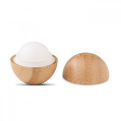 Round Bamboo Lip balm