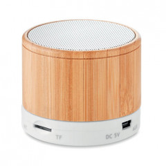 Round Bamboo Speaker